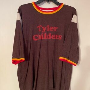 Brown Kids Shirt with Red Accents